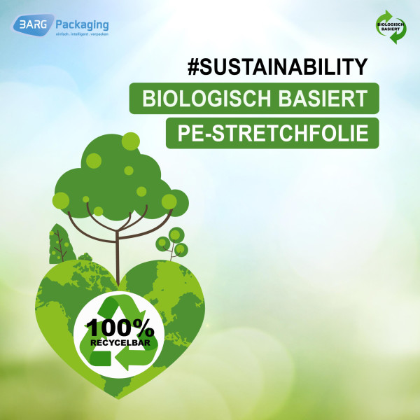 Broschüren-Deckblatt biologisch basierte PE-Stretchfolie